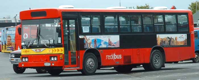 Red Bus Hino Rainbow 212